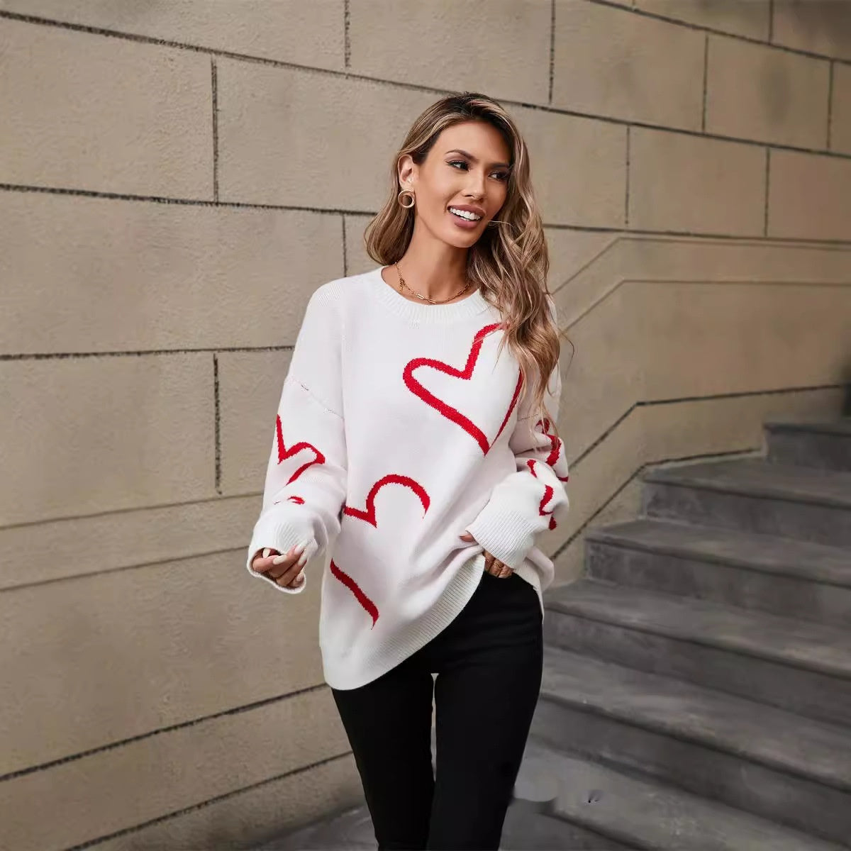 Love in Knit: Heartfelt Valentine's Day Sweater - Artsi Chic Boutique